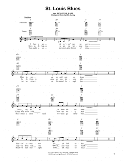 page one of St. Louis Blues (Banjo Tab)