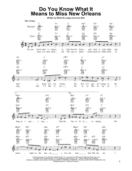 page one of Do You Know What It Means To Miss New Orleans (Banjo Tab)