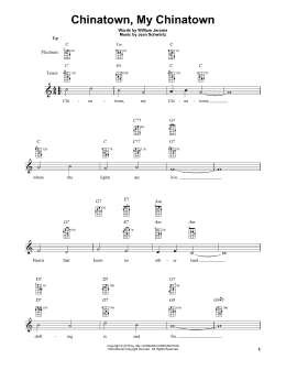 page one of Chinatown, My Chinatown (Banjo Tab)