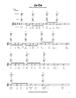 page one of Ja-Da (Banjo Tab)