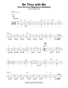 page one of Be Thou With Me (arr. Mark Phillips) (Banjo Tab)