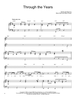 page one of Through The Years (Vocal Duet)