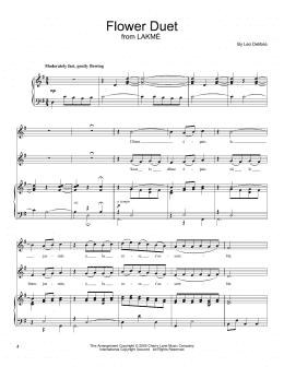 page one of Flower Duet (Vocal Duet)