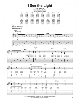 Uafhængighed knoglebrud Borgmester I See The Light (from Tangled) (Easy Guitar Tab) - Print Sheet Music