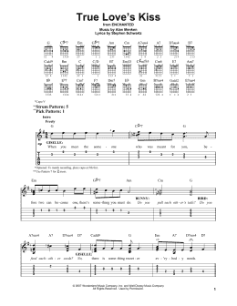 page one of True Love's Kiss (from Enchanted) (Easy Guitar Tab)