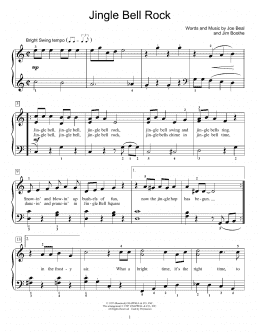 page one of Jingle Bell Rock (Educational Piano)