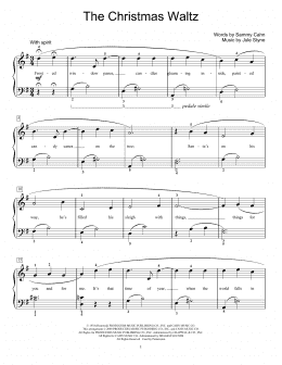 page one of The Christmas Waltz (Educational Piano)