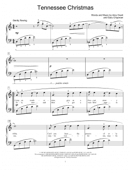 page one of Tennessee Christmas (Educational Piano)