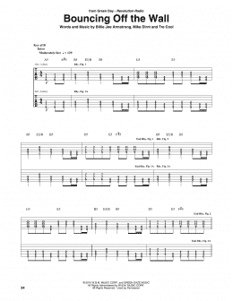 page one of Bouncing Off The Wall (Guitar Rhythm Tab)