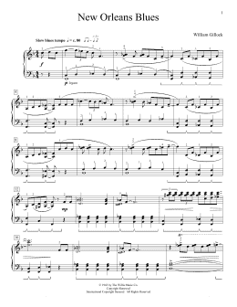 page one of New Orleans Blues (Educational Piano)