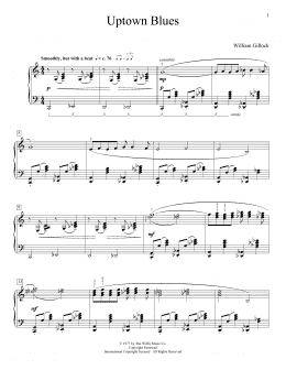 page one of Uptown Blues (Educational Piano)