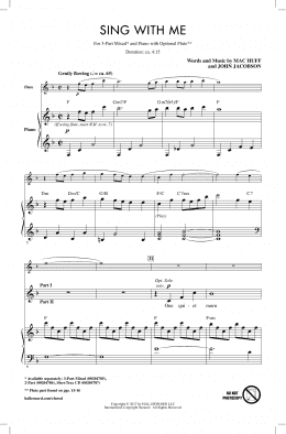 page one of Sing With Me (3-Part Mixed Choir)