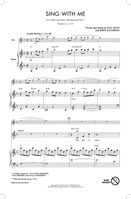 page one of Sing With Me (2-Part Choir)