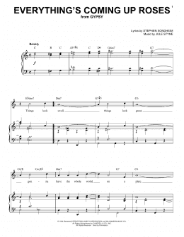 page one of Everything's Coming Up Roses (Piano & Vocal)