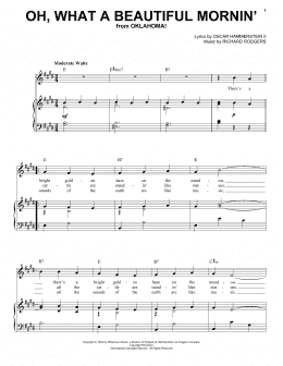 page one of Oh, What A Beautiful Mornin' (from Oklahoma!) (Piano & Vocal)