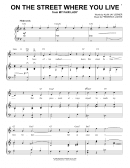 page one of On The Street Where You Live (Piano & Vocal)