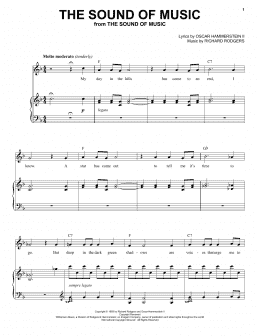 page one of The Sound Of Music (Piano & Vocal)