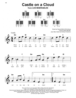 page one of Castle On A Cloud (Super Easy Piano)