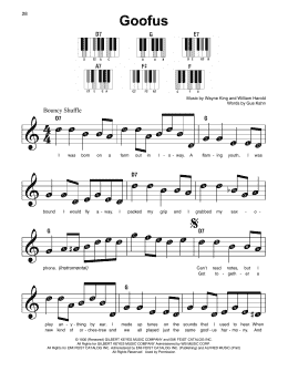 page one of Goofus (Super Easy Piano)