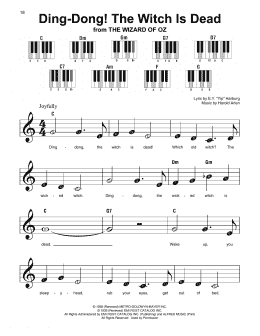 page one of Ding-Dong! The Witch Is Dead (Super Easy Piano)