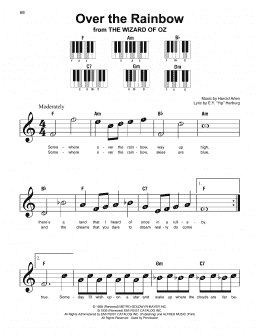 page one of Over The Rainbow (Super Easy Piano)