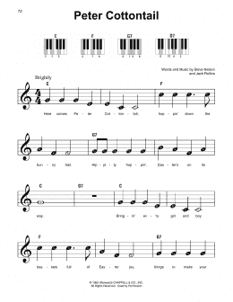 page one of Peter Cottontail (Super Easy Piano)