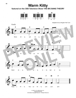 page one of Warm Kitty (Super Easy Piano)