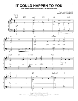 page one of It Could Happen To You (Very Easy Piano)