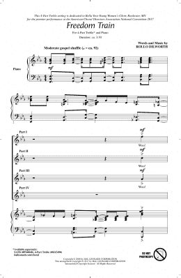 page one of Freedom Train (4-Part Choir)