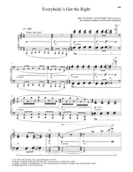 page one of Everybody's Got The Right (Piano Solo)