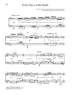 page one of Every Day A Little Death (Piano Solo)