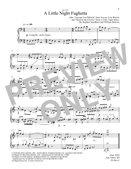 page one of A Little Night Fughetta (Piano Solo)