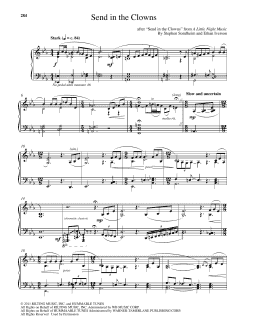 page one of Send In The Clowns (Piano Solo)