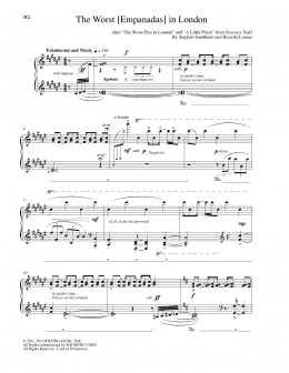 page one of The Worst [Empanadas] In London (Piano Solo)