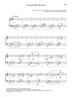 page one of In And Out Of Love (Piano Solo)