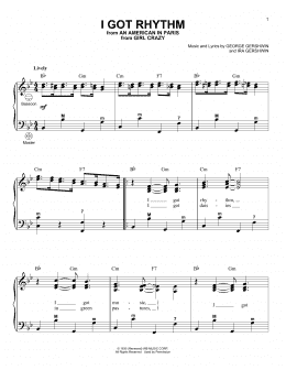 page one of I Got Rhythm (Accordion)