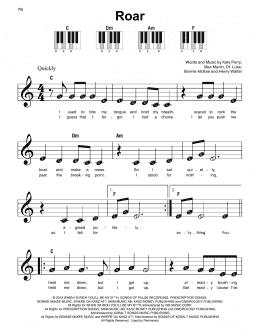 page one of Roar (Super Easy Piano)