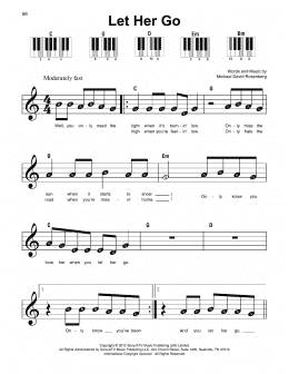 page one of Let Her Go (Super Easy Piano)
