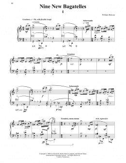 page one of Nine New Bagatelles (Piano Solo)