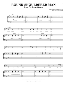 page one of Round-Shouldered Man (Piano & Vocal)