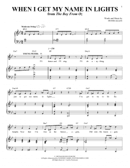 page one of When I Get My Name In Lights (Piano & Vocal)