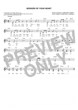 page one of Seekers Of Your Heart (Lead Sheet / Fake Book)