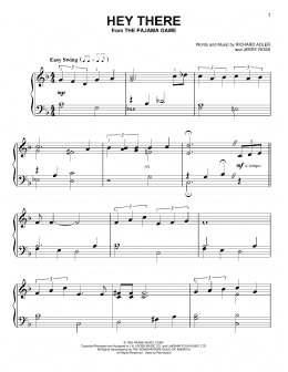 page one of Hey There (Easy Piano)