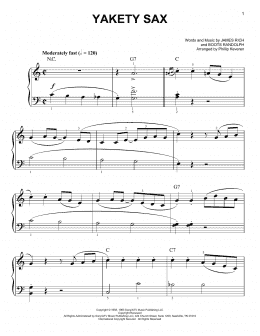 page one of Yakety Sax (arr. Phillip Keveren) (Easy Piano)
