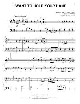 page one of I Want To Hold Your Hand [Classical version] (arr. Phillip Keveren) (Easy Piano)
