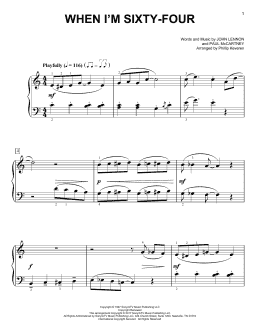 page one of When I'm Sixty-Four [Classical version] (arr. Phillip Keveren) (Easy Piano)