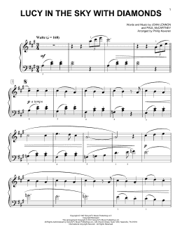page one of Lucy In The Sky With Diamonds [Classical version] (arr. Phillip Keveren) (Easy Piano)