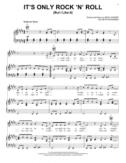 page one of It's Only Rock 'N' Roll (But I Like It) (Piano, Vocal & Guitar Chords (Right-Hand Melody))
