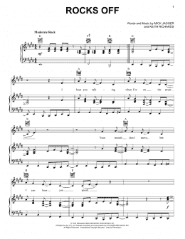 page one of Rocks Off (Piano, Vocal & Guitar Chords (Right-Hand Melody))