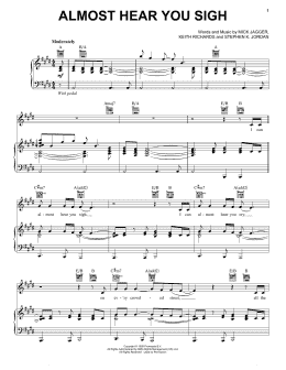 page one of Almost Hear You Sigh (Piano, Vocal & Guitar Chords (Right-Hand Melody))